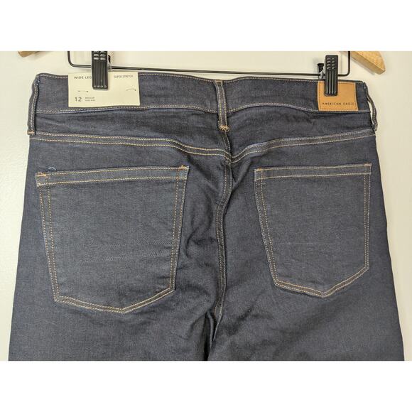 American Eagle Outfitters Indigo Flare Wide Leg Jeans - Picture 6 of 8